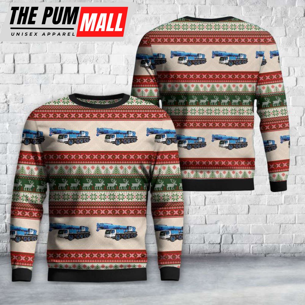 Liebherr LTM 1130-5.1 Crane Christmas Sweater Gift For Christmas
