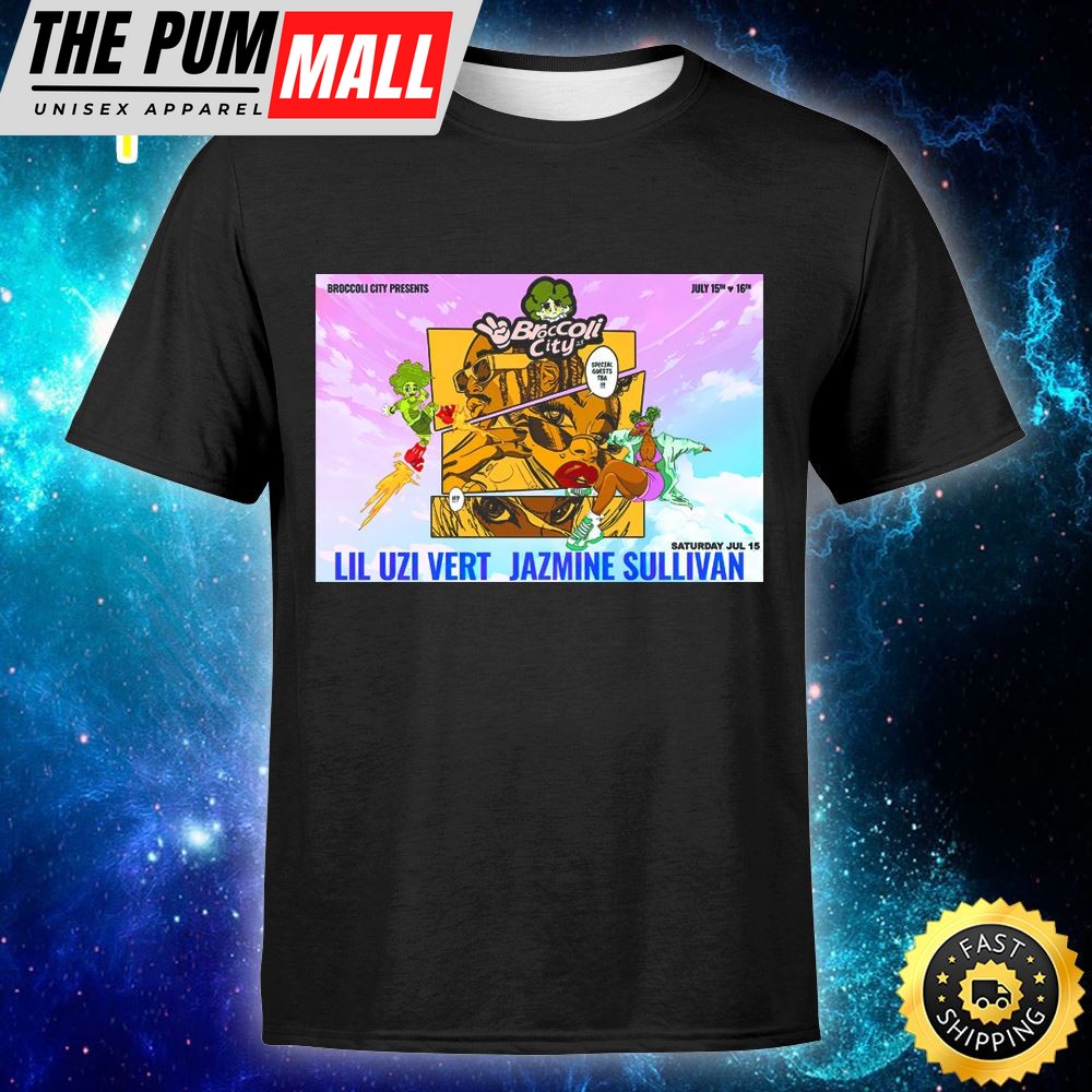 Lil Uzi Vert Jazmine Sullivan City Girls Glorilla, Ice Spice Tour 2025 Unisex T-Shirt