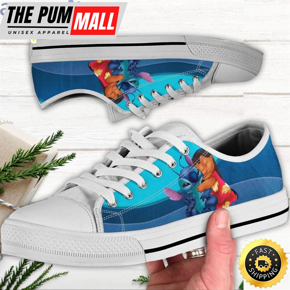 Lilo And Stitch Low Top Canvas Shoes