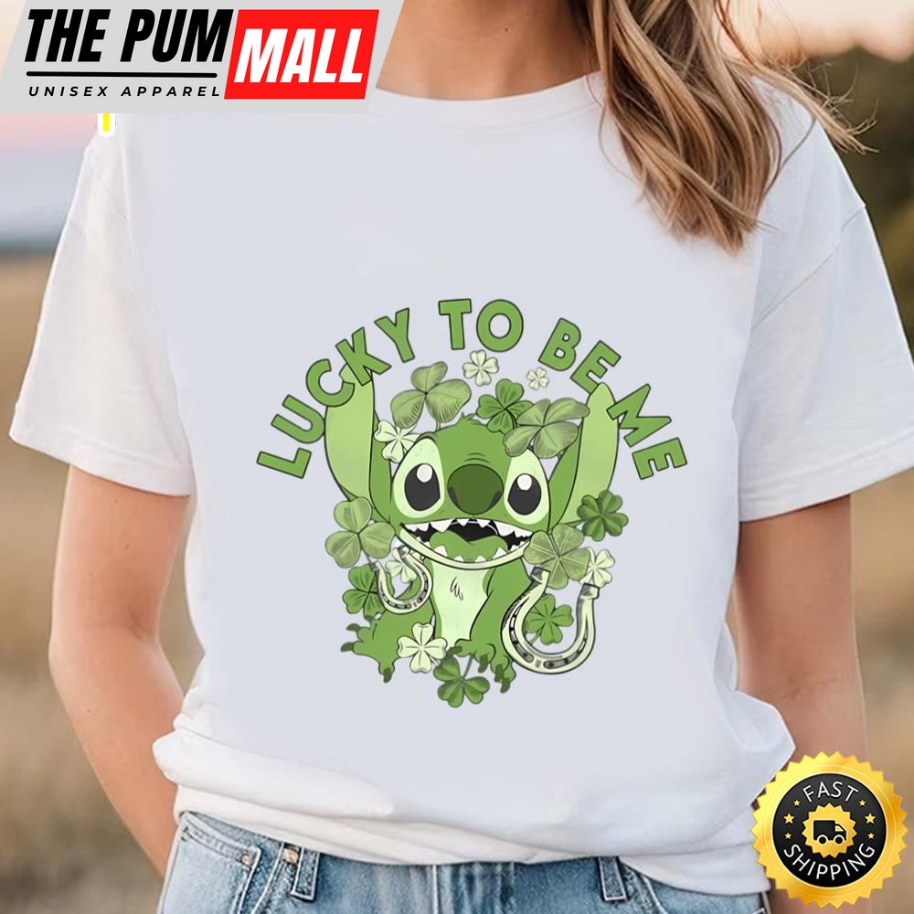 Lilo And Stitch St. Patricks Day Stitch Irish Shamrock Clover T-shirt