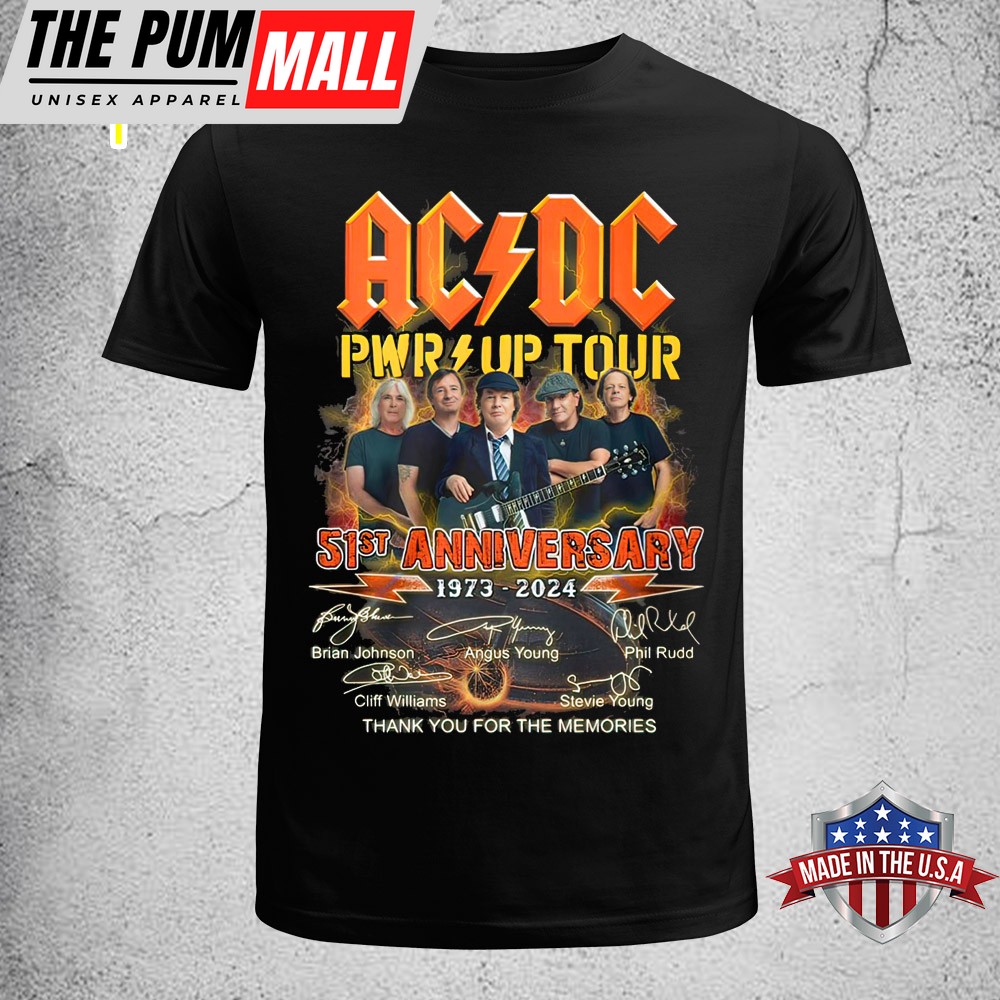Limited Edition ACDC 51ST Anniversary 1973-2025 Unisex T-Shirt