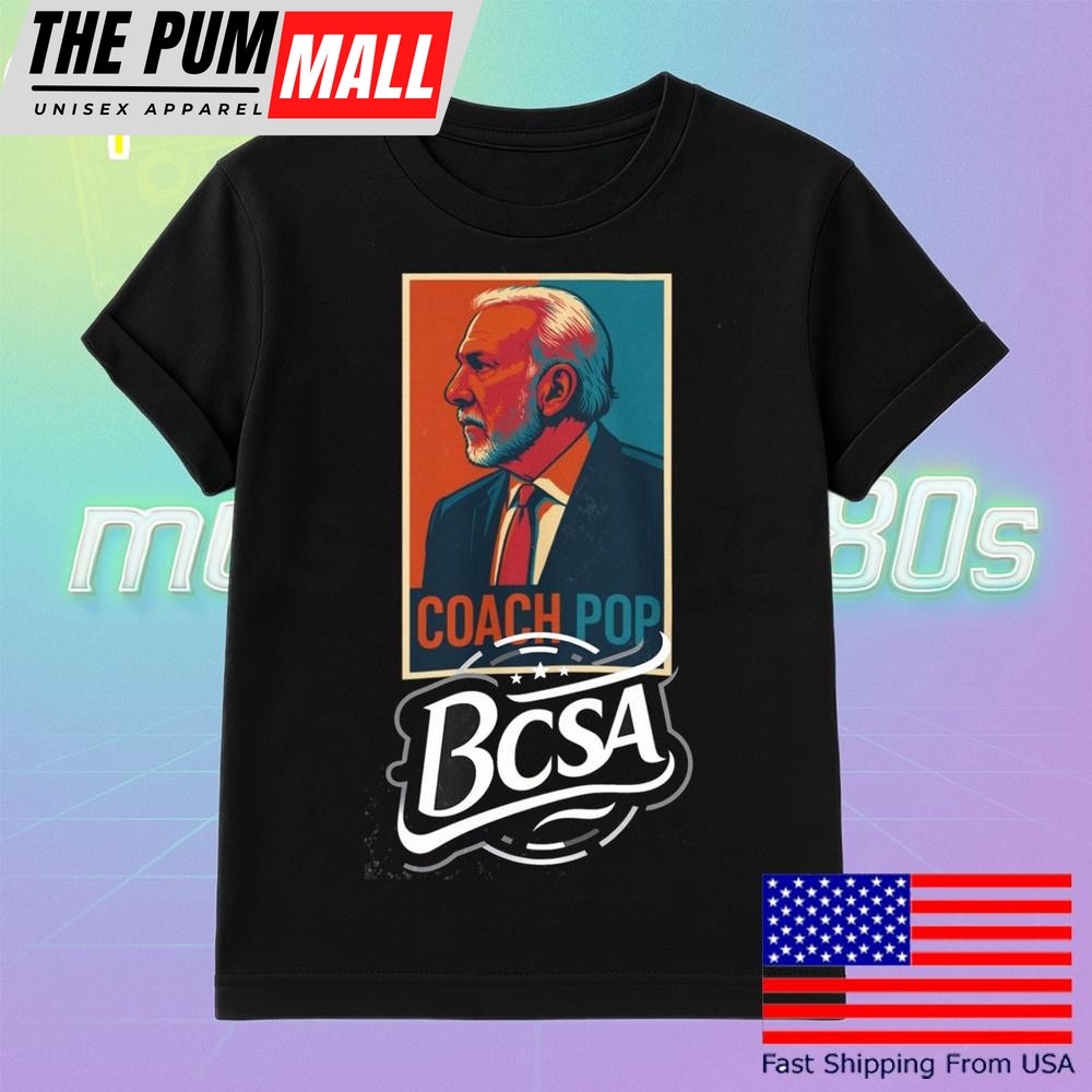Limited Edition Coach Gregg Popovich Bcsa T Shirt