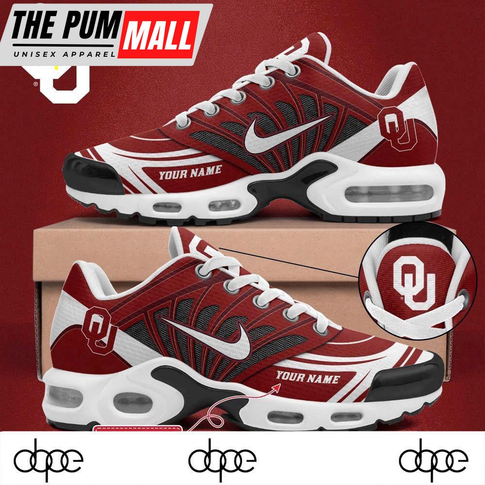 Limited Edition Oklahoma Sooners 2024 New Shoes, Air Max Plus Shoes