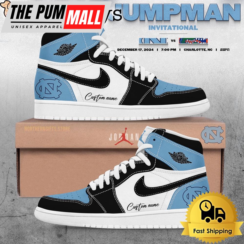 Limited Edition UNC Basketball Custom Name For Fans Air Jd 1 Shoes