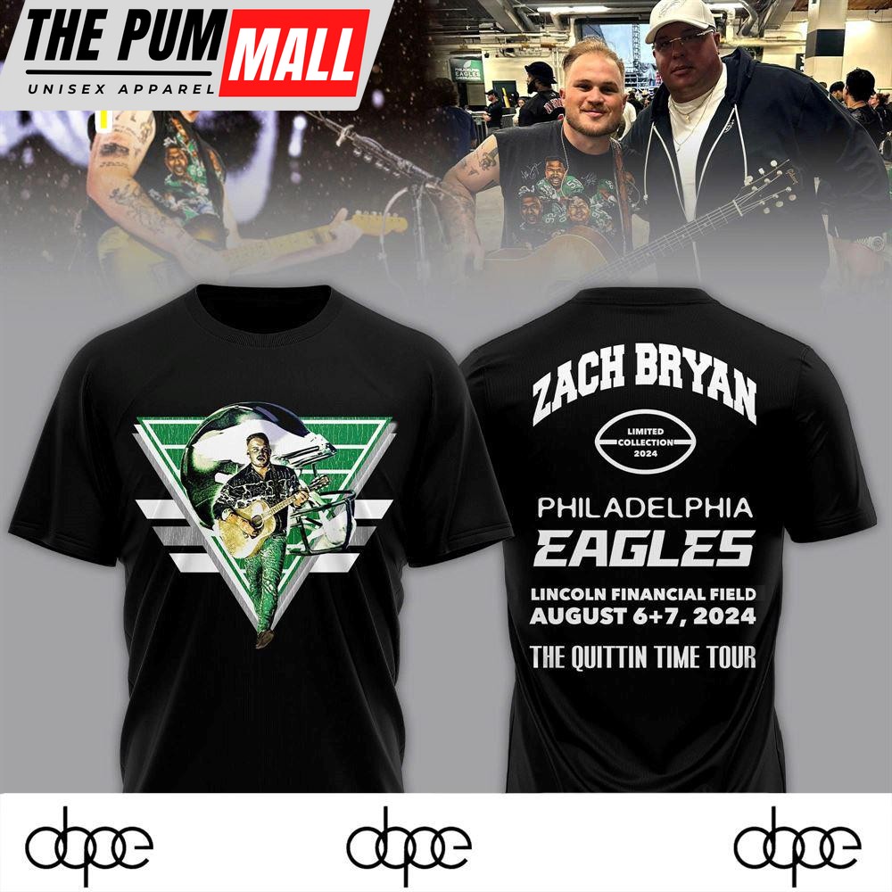 Limited Edition Zach Bryan x Eagles Black Shirt
