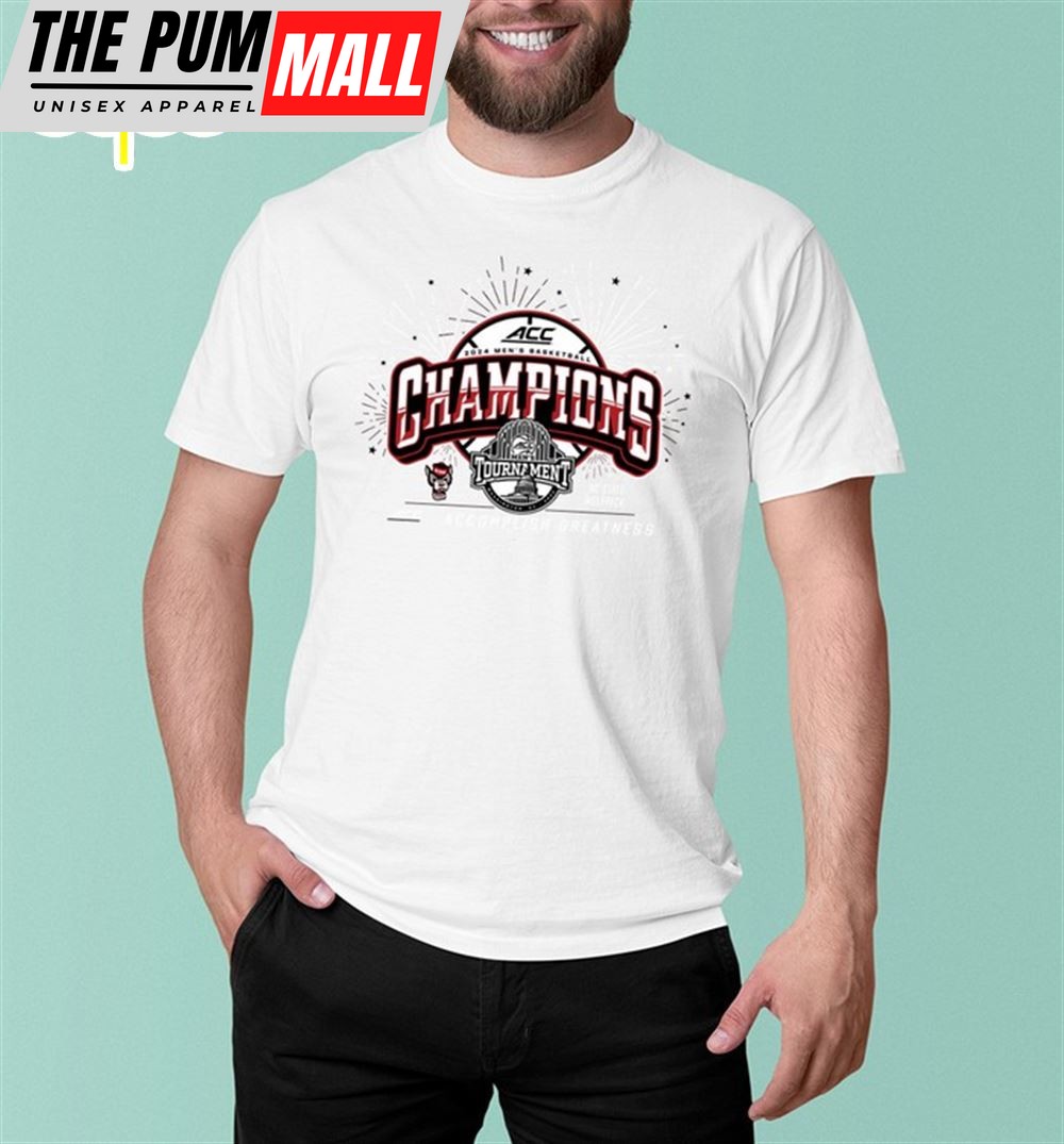 Limited Nc State Wolfpack 2025 Acc Basketball Tournament Champions T-Shirt