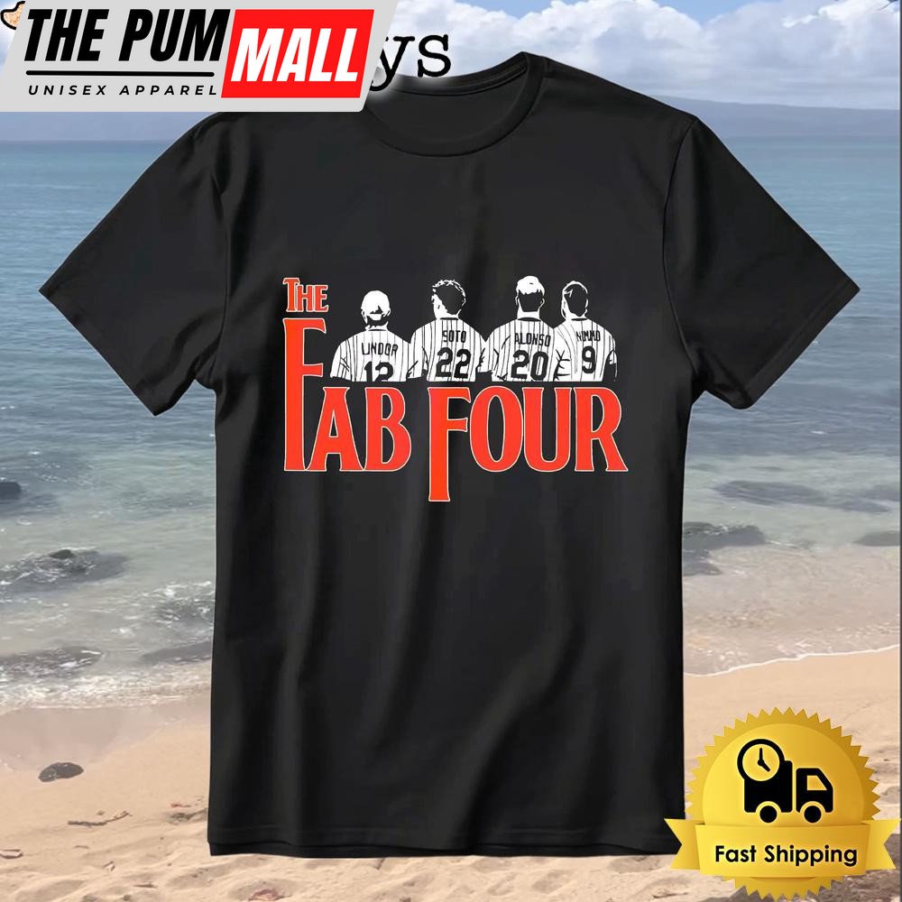 Lindor Soto Alonso Nimmo The Fab Four Baseball Lineup T-Shirt