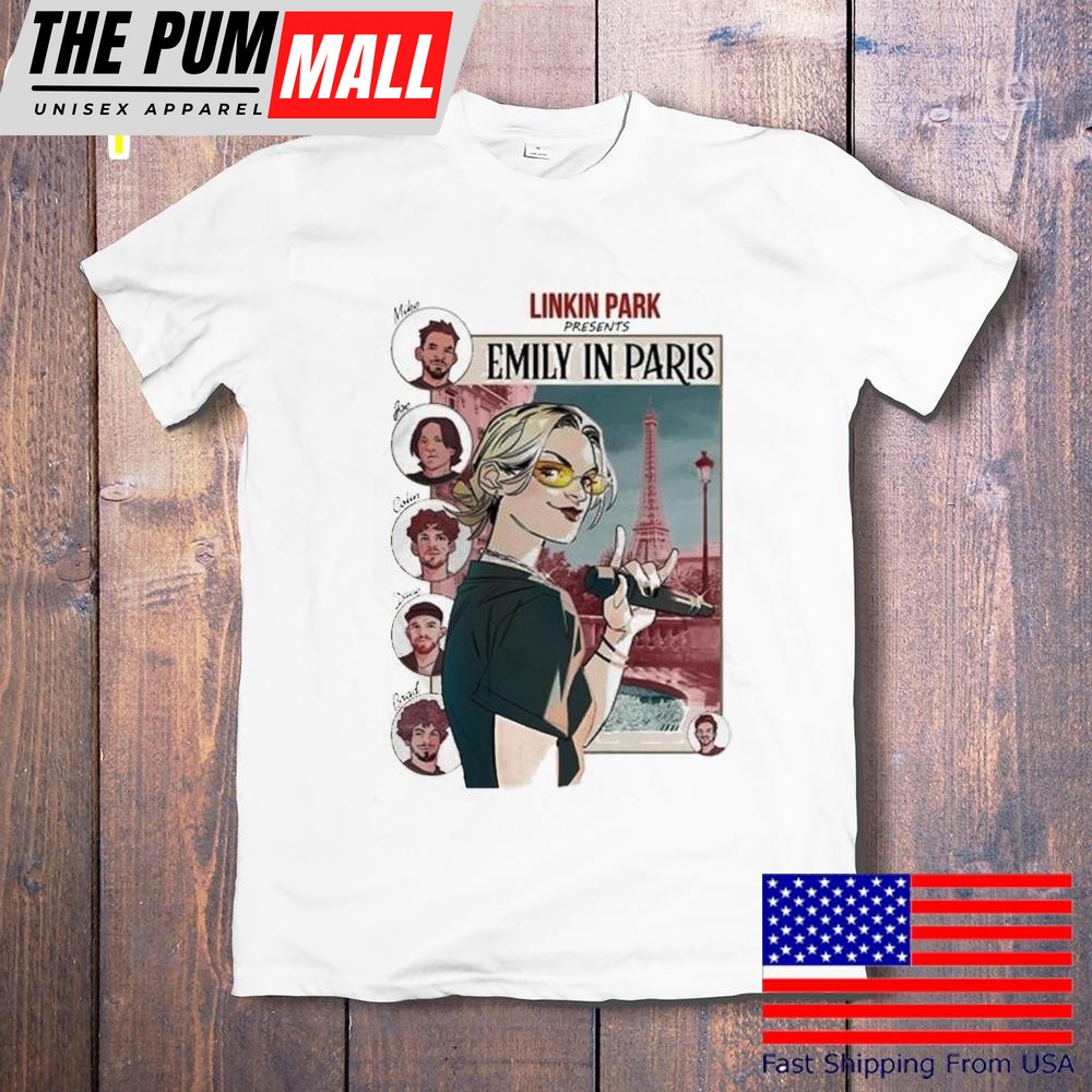 Linkin Park X Emily In Paris Art Work Poster At Paris In France On July 2025 T-Shirt