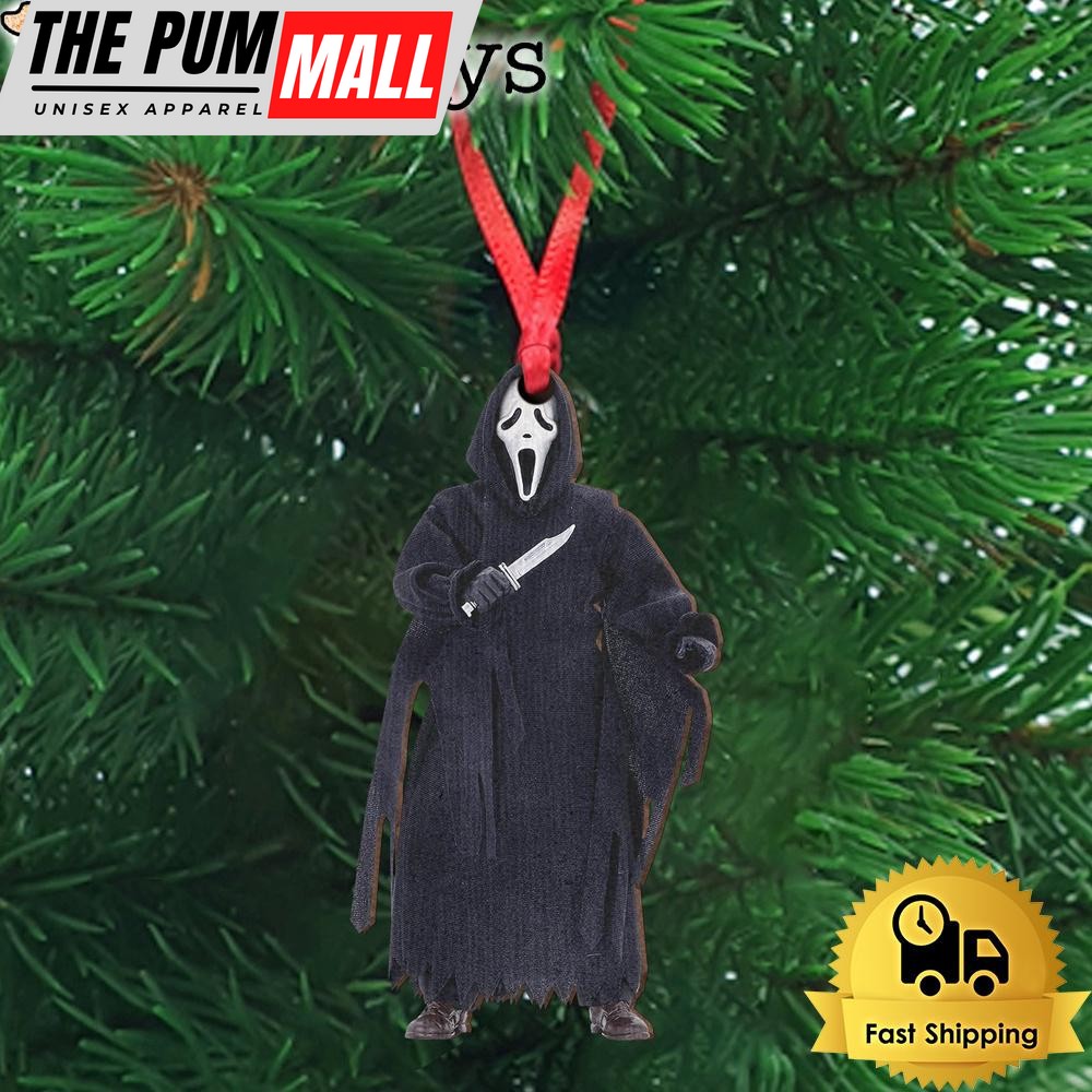 Little Ghost Face Wooden Ornament Limited Edition