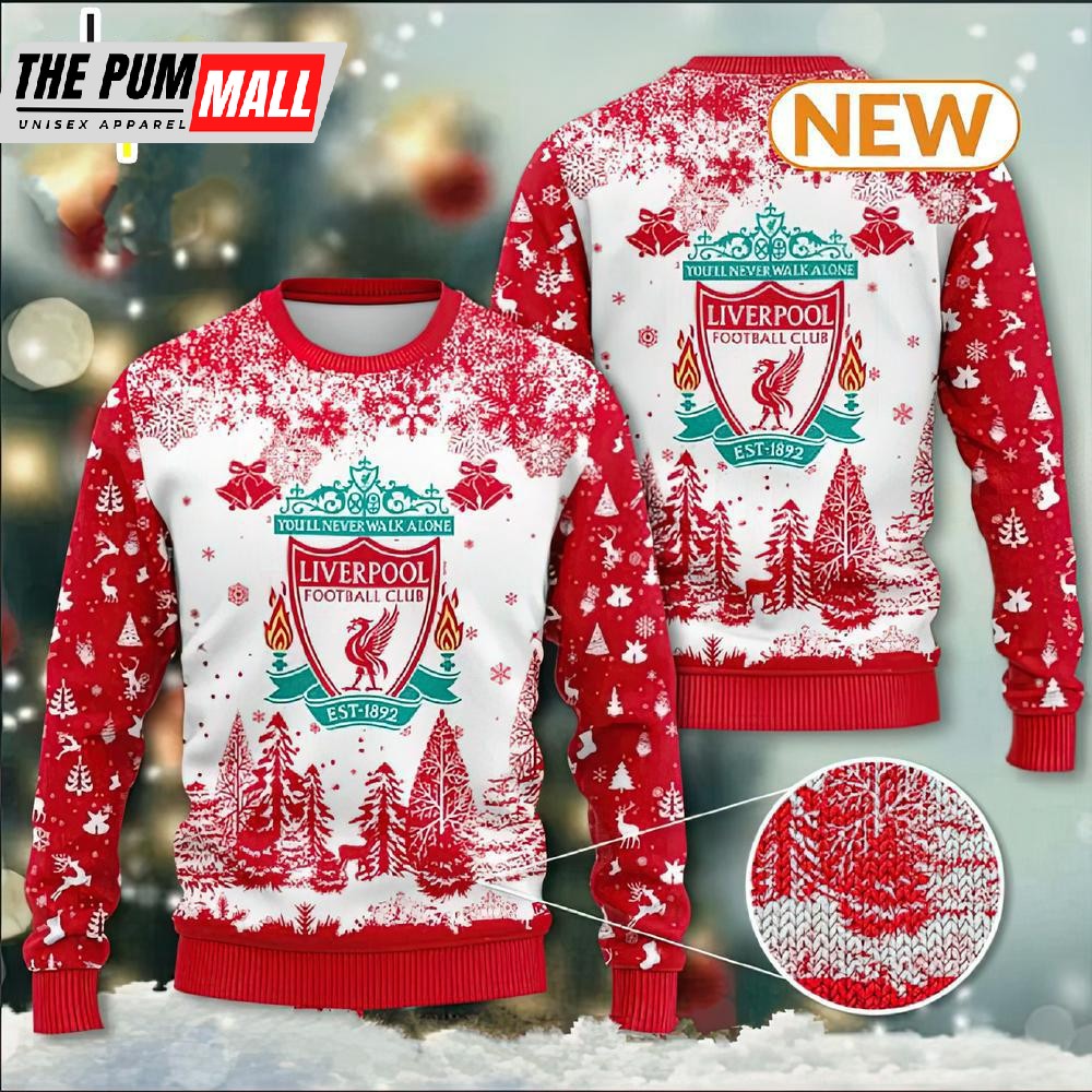 Liverpool Ugly Christmas Sweater Shirt, Sweatshirt