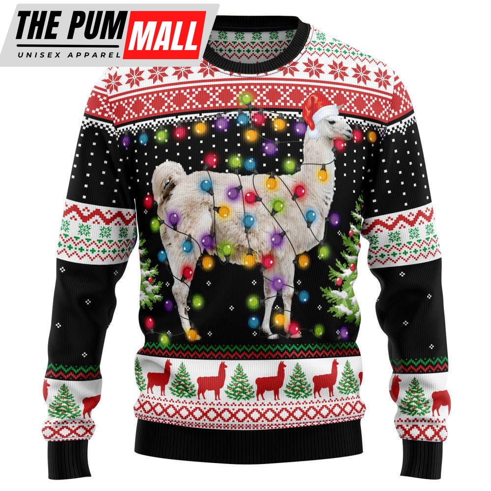 Llama Hit That D1410 Ugly Christmas Sweater – Best Gift For Christmas
