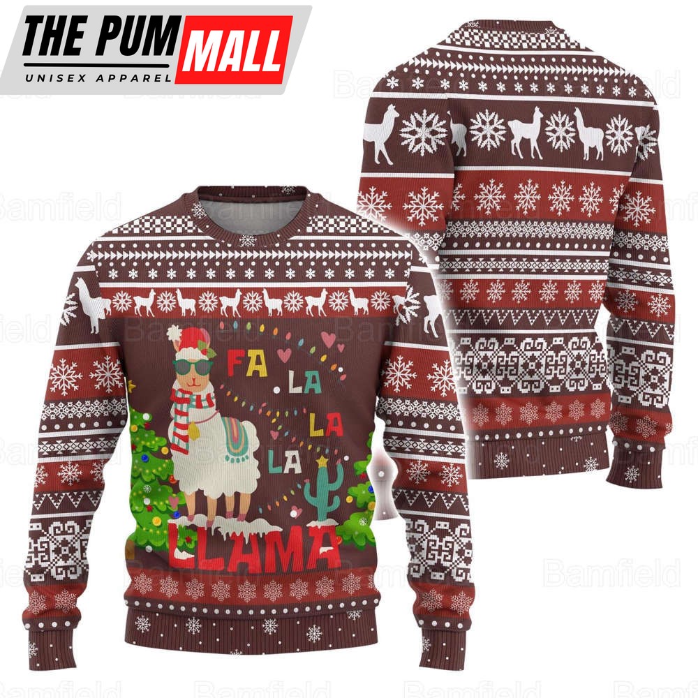 Llama Ugly Christmas Sweater, Llama Christmas Jumper For Christmas Gifts