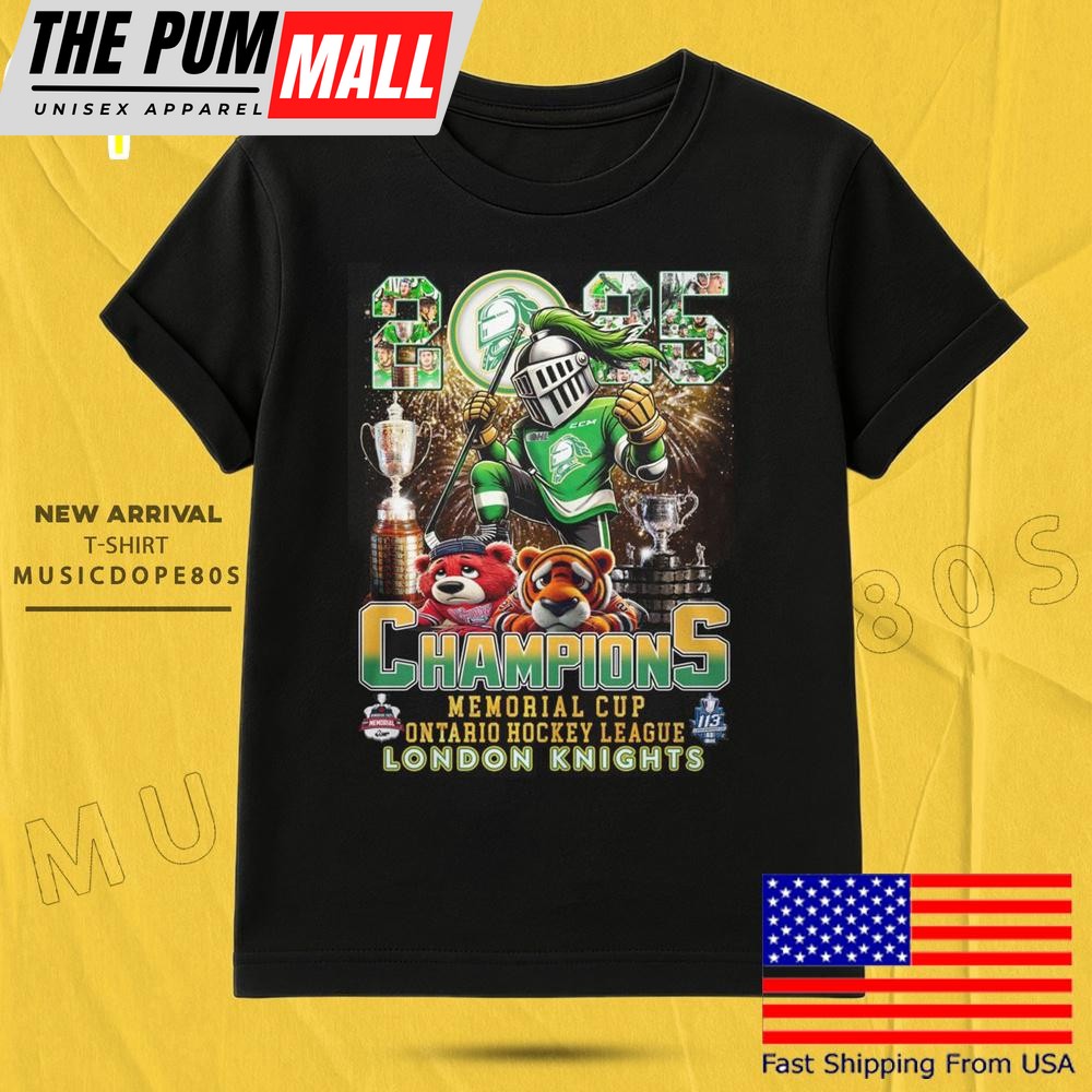 London Knights Champions Memorial Cup Ontario Hockey League T Shirt
