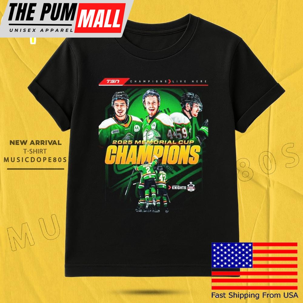London Knights Memorial Cup Champions 2025 T Shirt