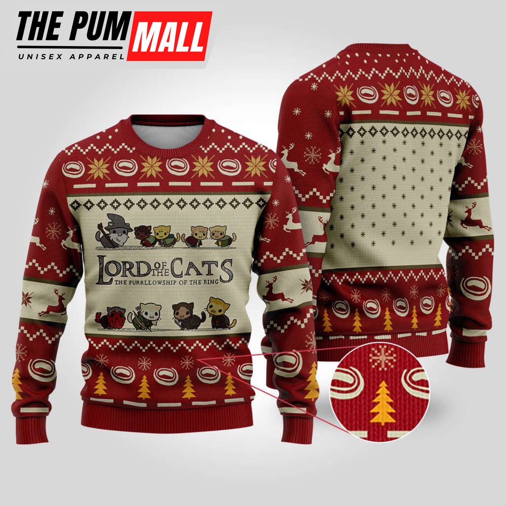 Lord Of Cats Ugly Christmas Sweater, Best Gift For Christmas 2023