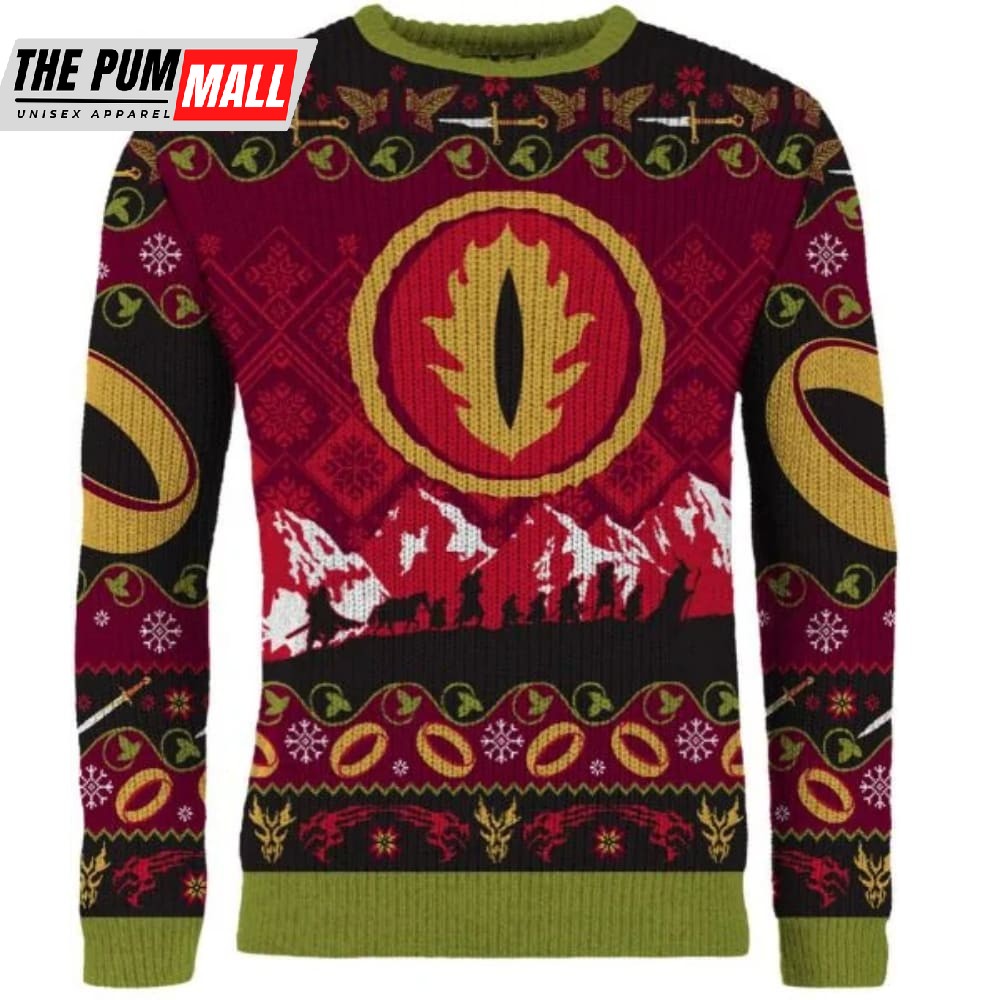 Lord of The Rings One Gold Ring Christmas Sweater