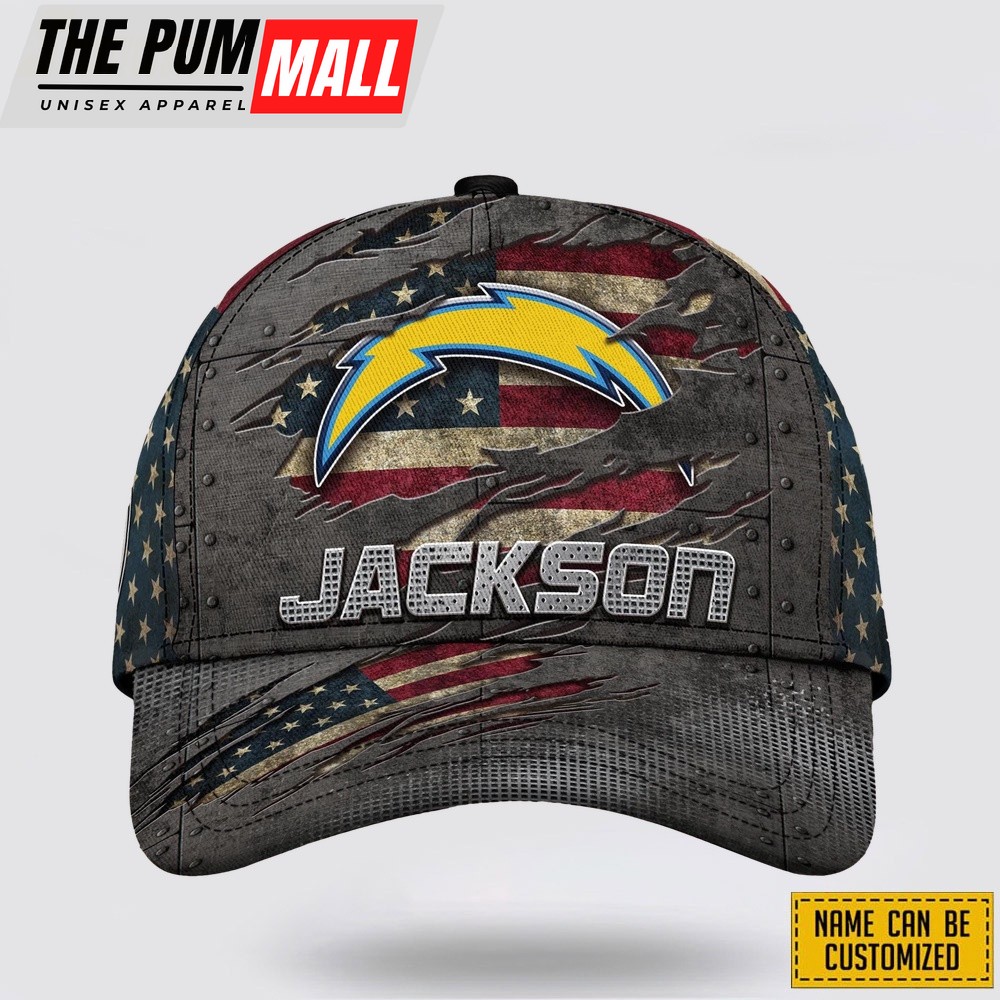 Los Angeles Chargers All Over Printed Nfl Baseball Caps Custom Name Caps Gift For Football Fans