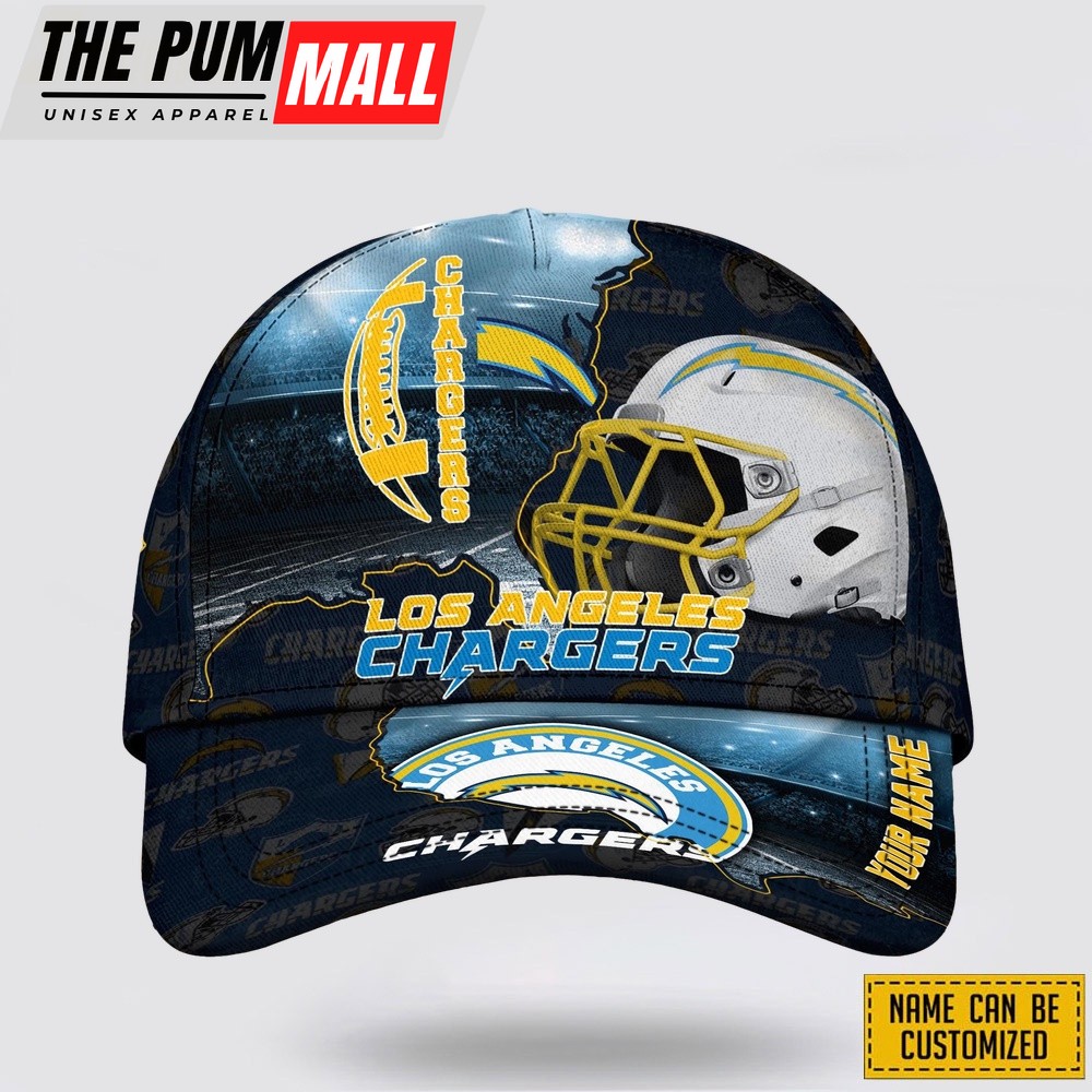 Los Angeles Chargers All Over Printed Nfl Baseball Caps Custom Name Caps Limited Edition Gift