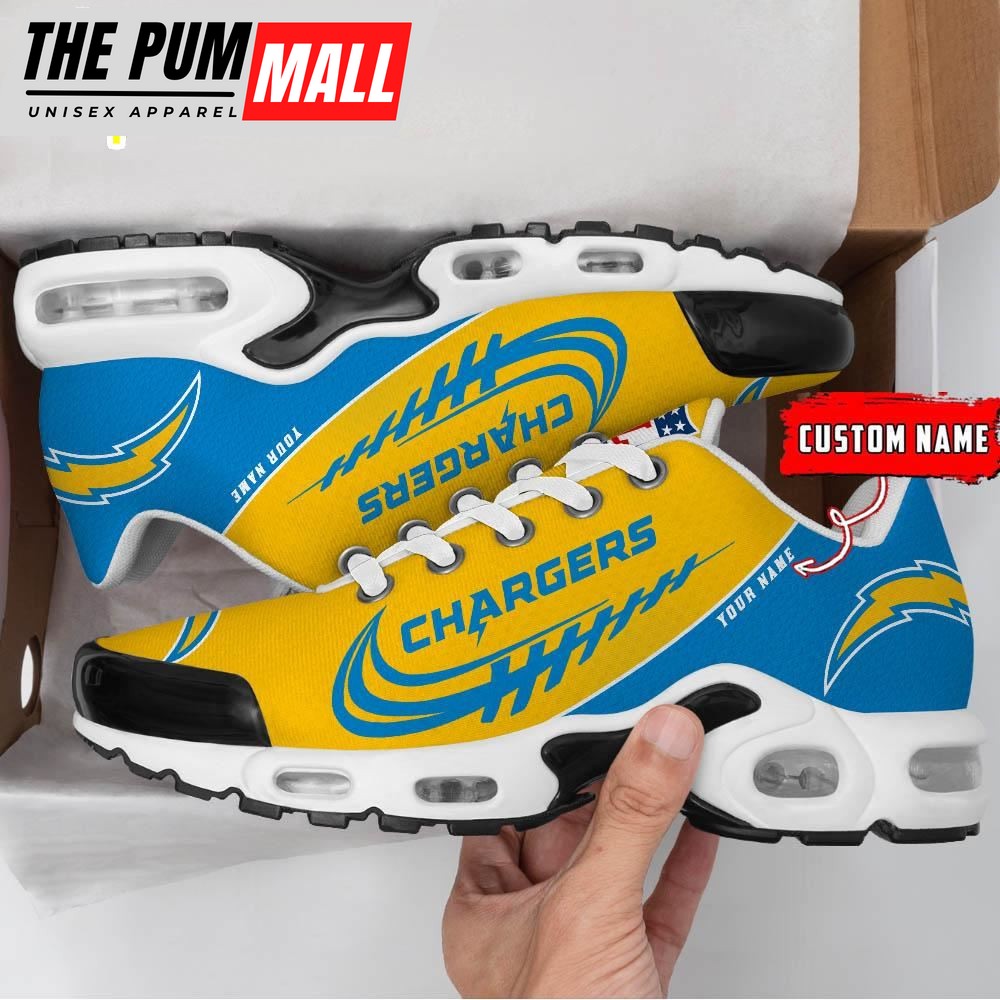 Los Angeles Chargers Football Custom NFL Sport Max Plus Shoes