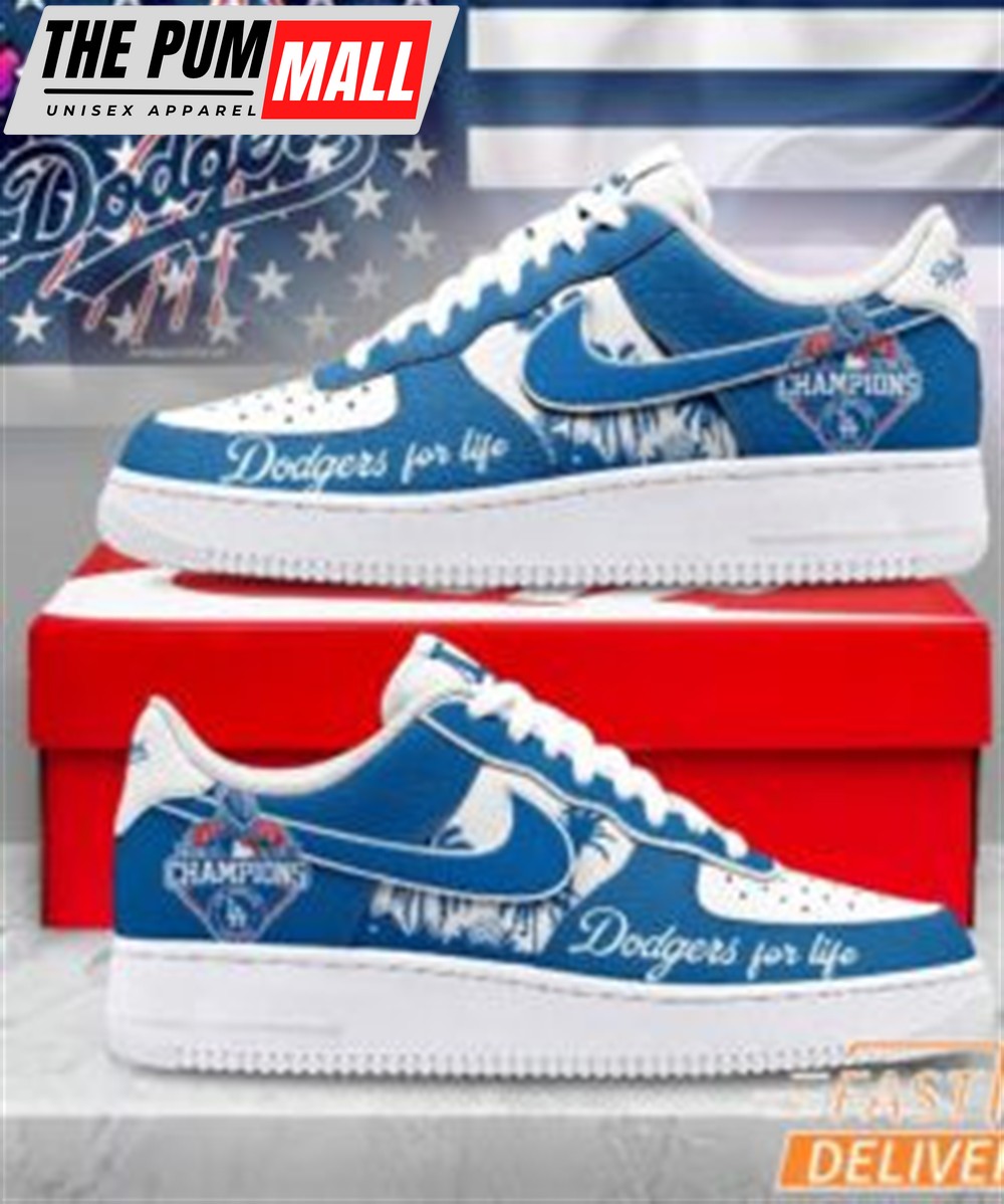 Los Angeles Dodgers World Series Champions 2025 Air Force 1 Shoes