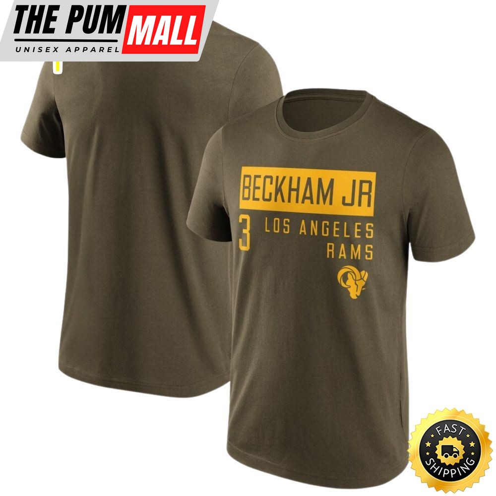 Los Angeles Rams Fashion Odell Beckham Jr 3 Mens T-shirt