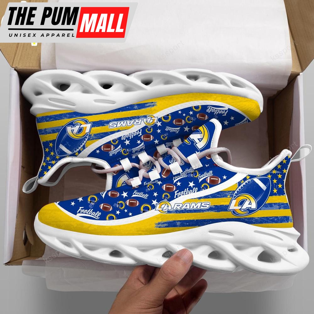 Los Angeles Rams NFL Clunky Sport Max Soul Shoes New Design For Fans