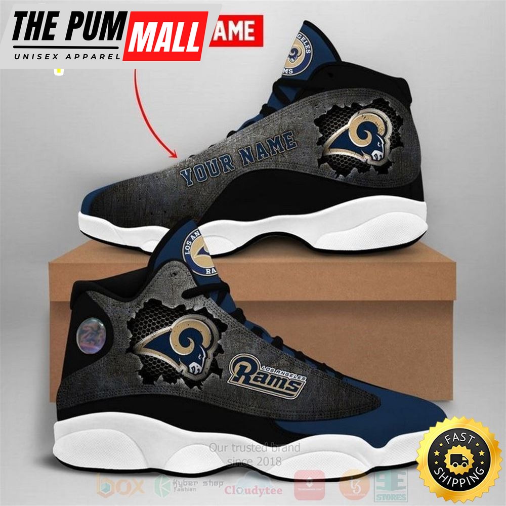Los Angeles Rams Nfl Football Team Custom Name Air Jd 13 Shoes