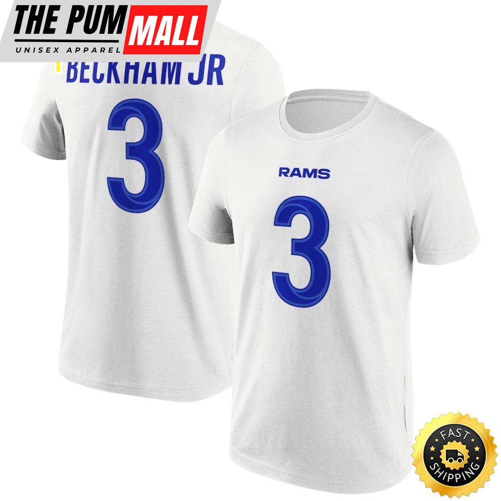 Los Angeles Rams Road Odell Beckham Jr 3 Mens T-shirt