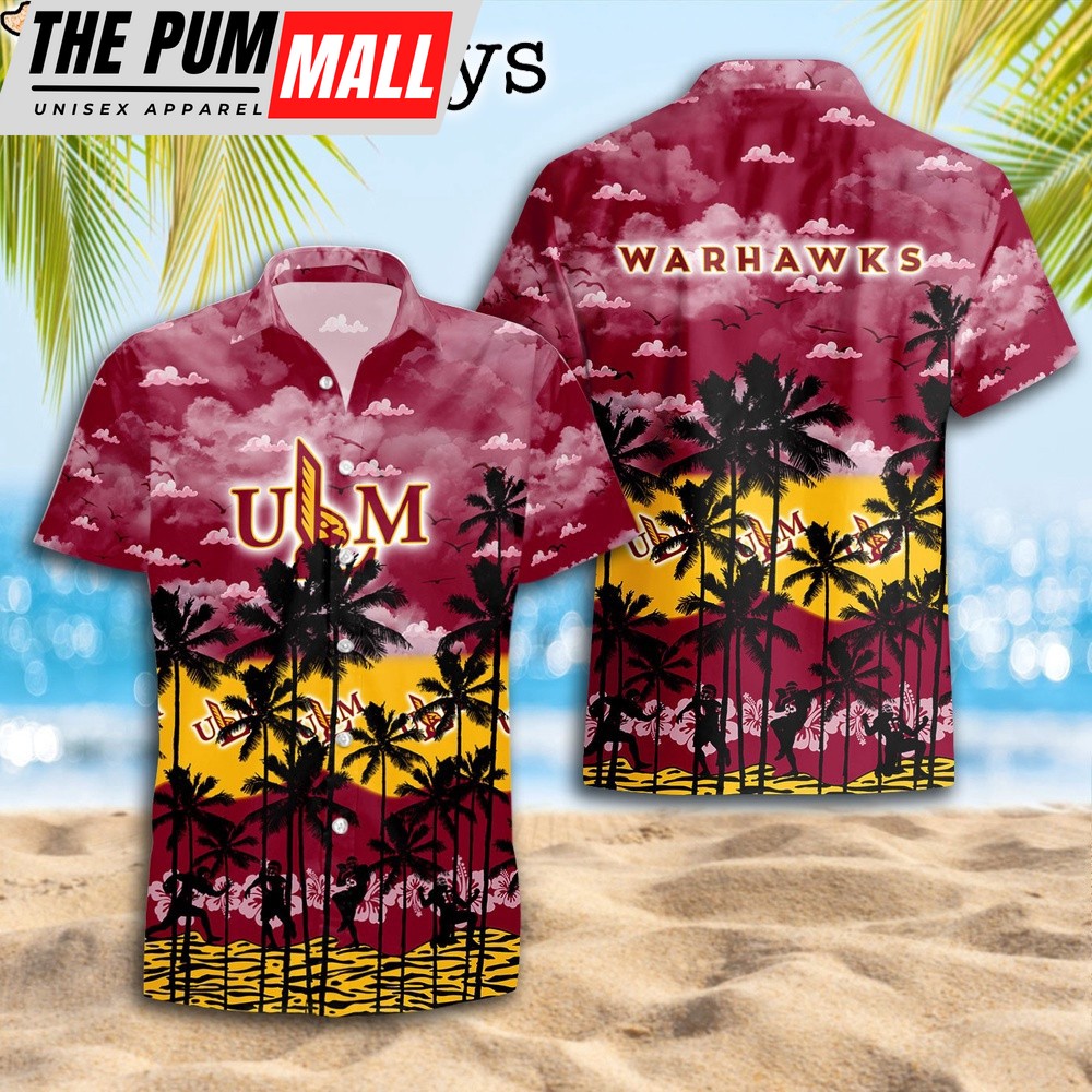 Louisiana Monroe Warhawks Palms Tree Hawaiian Shirt