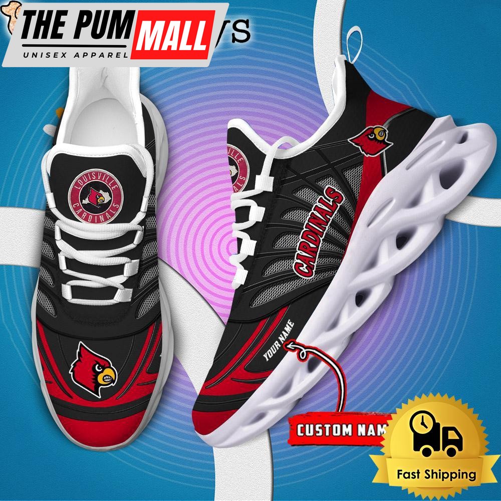 Louisville Cardinals NCAA Custom Max Soul Shoes Sneaker