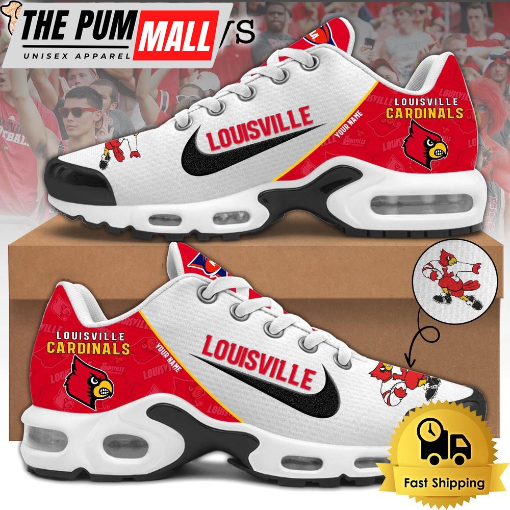 Louisville Football Mascot Symbol Custom Air Max Plus Shoes