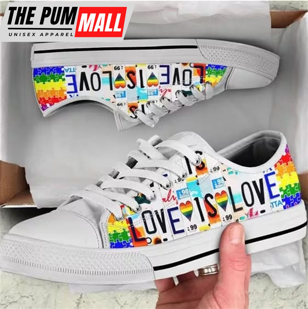 Love Is Love Shoes Lgbtq Converse Style Sneakers Pride