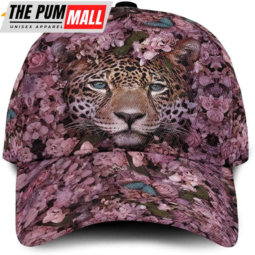 Love Leopard Flowers Classic Baseball Cap