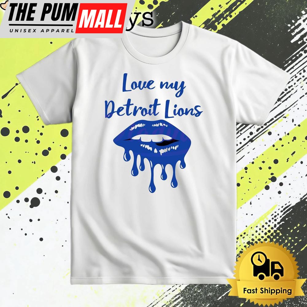 Love My Detroit Lions Football T Shirt