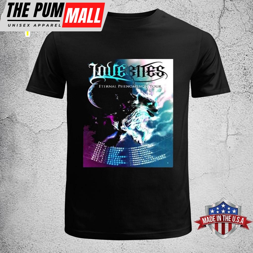 Lovebites Eternal Phenomenon Tour 2025 Tour Dates Unisex T-Shirt