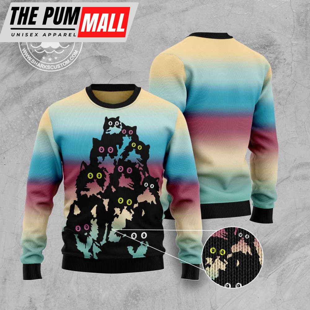 lovely-black-cat-ugly-christmas-sweater-for-christmas-gift-bfbcabb5 Lovely Black Cat Ugly Christmas Sweater For Christmas Gift