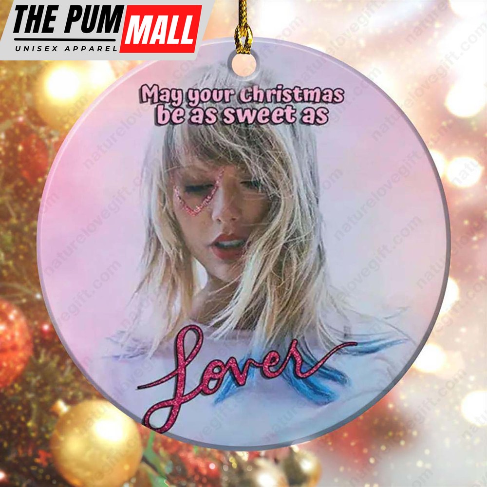 Lover Taylor Swift Eras Tour Ornament Pink Xmas Tree Decor Limited Edition