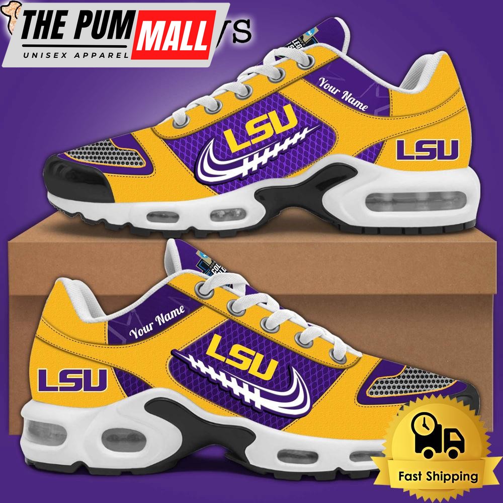 LSU Tiger NCAA 2025 College Baseball Super Regional Champs Air Max Plus Shoes