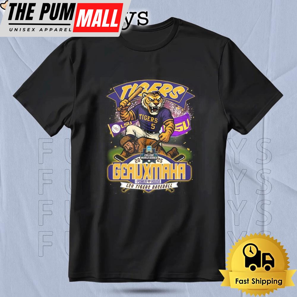 LSU Tigers baseball College World Series Geauxmaha Power House T Shirt