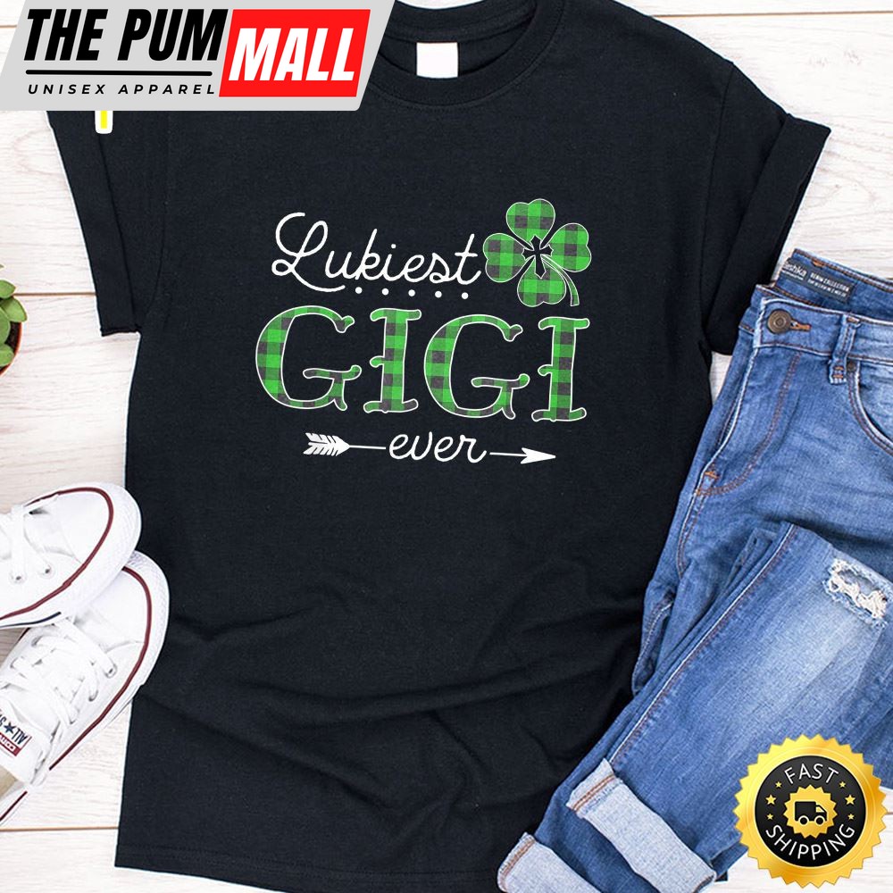 Luckiest Gigi Ever Irish Tshirt Matching St Patrick Day T-Shirt