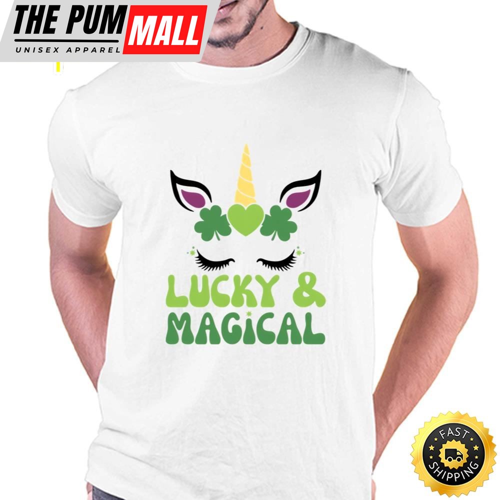 Lucky And Magical St Patricks Day Unicorn T-Shirt