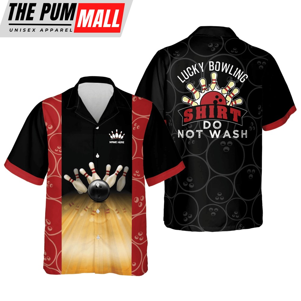 Lucky Bowling Shirt Do Not Wash Vintage Hawaiian Shirt