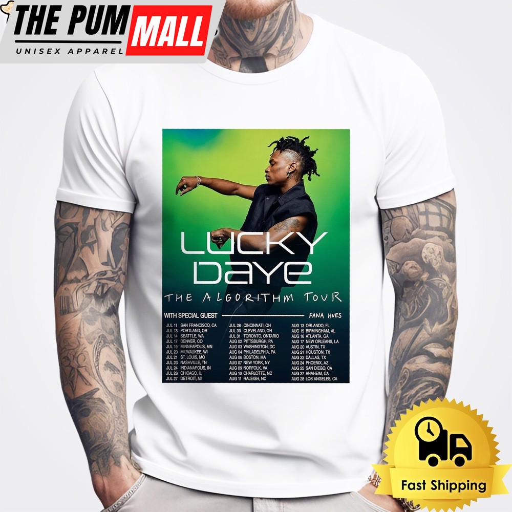 Lucky Daye The Algorithm Tour 2024 Tour Unisex T-Shirt