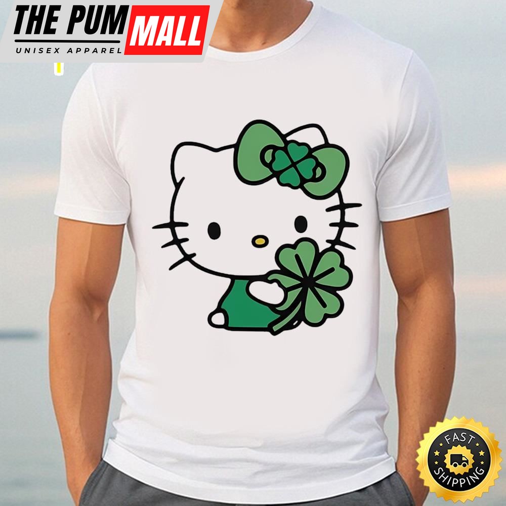 Lucky Hello Kitty Mens St Patricks Day Shirt