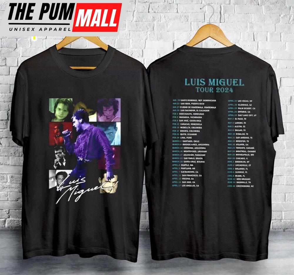 Luis Miguel World Tour 2024 Music T-Shirt