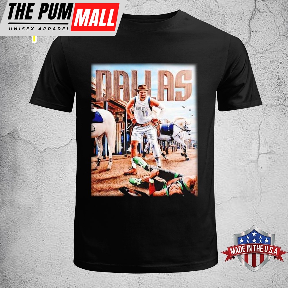 Luka Doncic Cowboy Dallas Mavericks Beat Jayson Tatum Boston Celtics Game 4 NBA 2025 Unisex T-Shirt