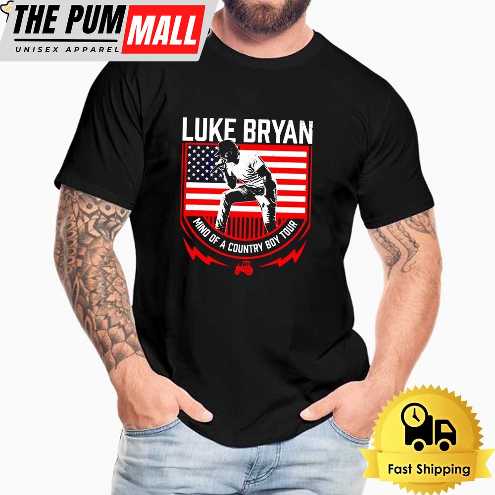Luke Bryan Mind Of A Country Boy Tour Flag Unisex T-Shirt