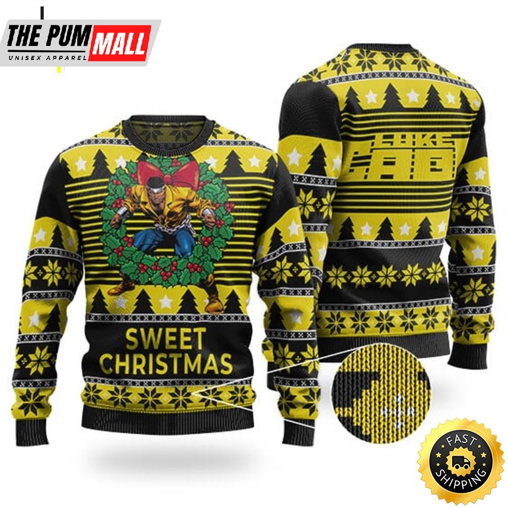 Luke Cage Retro Comics Ugly Xmas Sweater