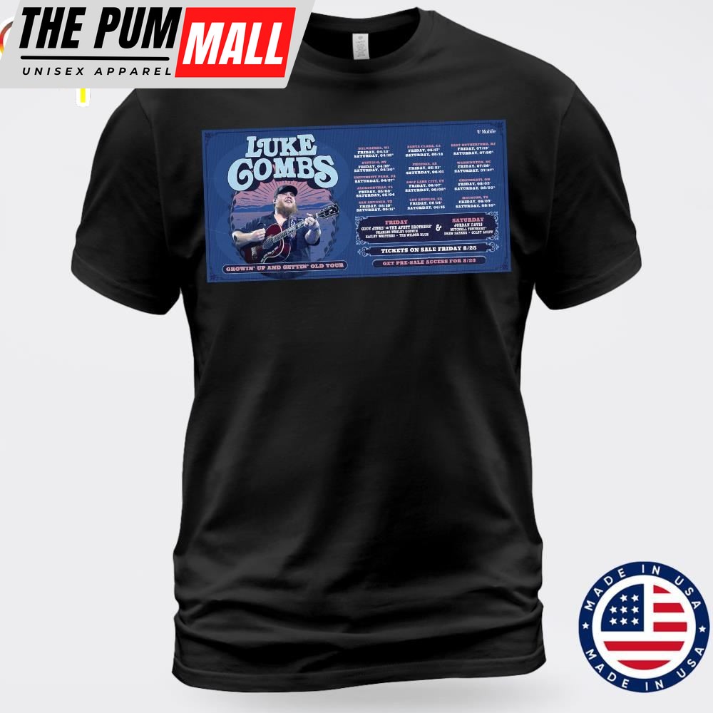Luke Combs 2025 Tour Just Announced Unisex T-shirt