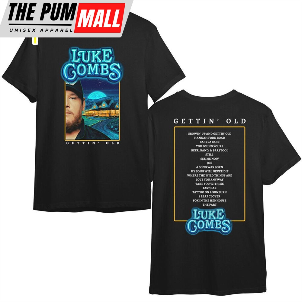 Luke Combs Growin Up and Gettin Old Tour 2024 T-Shirt For Fans